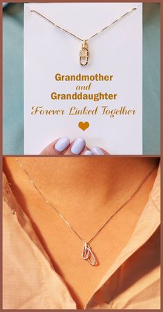 This necklace comes with two intertwined pins at its’ pendulum. The Pins signifies the strong bond between grandmother and granddaughter. With an inspiring gift card message and beautiful design, this necklace is a perfect gift for your granddaughter. Gift your granddaughter this necklace and encourage her with the gift card message. Remind her your hearts will forever connect. Memorable Gifts From Grandmothers For Grandsons, Gifts For Grandma Jewelry, Necklace For Granddaughter Under $25.00, To My Beautiful Granddaughter Necklace, Jewelry For Stepdaughter, Gifts For Grandaughters, New Stepdaughter Wedding Gift, Sentimental Gifts For Big Sister, Jewelry For Granddaughter