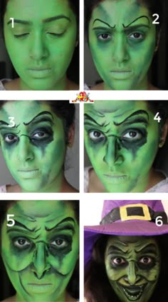 Wicked Witch Face Paint – ClownAntics