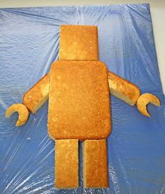 an image of a robot made out of bread