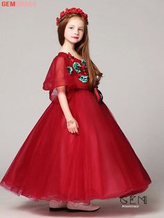 Red Tulle Gown For Quinceanera, Red Tulle Floor-length Ball Gown, Princess Style Tulle Gown For Christmas, Christmas Princess Tulle Gown, Red Ball Gown Dresses For Dress-up, Christmas Pageant Princess Dress In Tulle, Christmas Pageant Tulle Princess Dress, Christmas Pageant Princess Dress With Tulle, Red Ball Gown For Dress-up