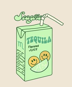 a carton of tequila flavored juice