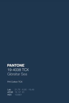 pantone's logo on the back of a dark blue background with white text