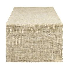 an image of a table runner made out of jute fabric on a white background