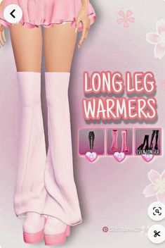 the doll is wearing long leg warmers