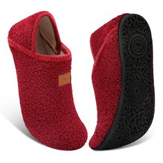 PRICES MAY VARY. Soft Upper: Mens womens Slippers upper features ultra-light stretch fabric that's warm but not hot. Soft and comfortable like a sock, stretch your toes naturally. Moisture-wicking velvet lining keeps your feet comfortable all day. Rubber Sole: These mens womens house slippers feature a soft rubber sole with a non-slip textured outsole for good traction on tile and hardwood floors, walk around in slippery condition without the worry of slipping. Slip-on Design: The slip on closur Tile And Hardwood, Men Slippers, Travel Wear, Warm Slippers, Presents For Friends, Slipper Socks, House Shoes, House Slippers, Cozy Fashion