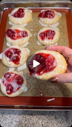 By Nay A on Instagram: "Cherry Cheesecake Danish with @Pillsbury Crescent Rolls #EasyRecipe #quickrecipes #recipes #dessert"