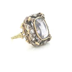 Gorgeous antique art deco filigree 18k yellow gold ring gray sapphire in cushion shape circ 1900's center natural gray sapphire weight 10.35ct. Size 13.5x9.5mm very nice quality sapphire,Very nice medium gray color ,clean , very lively.the setting is gorgeously and tremendously old ring in excellent condition. Side set natural rose cut diamonds weight 0.45ct SI-H Ring face measured 20mm long 10mm wide ring size 6.5 Resizable Retail value $9,500 net. Appraisal available Antique Cushion Cut Single Diamond Rings, Antique Cushion Cut Ring With Single Cut Diamonds, Antique Cushion Cut Rings With Single Cut Diamonds, Heirloom Oval Rose Cut Diamond Jewelry, Victorian Sapphire Ring With Rose Cut Diamonds, Antique Oval Sapphire Ring With Rose Cut Diamonds, Antique Oval Sapphire Ring With Single Cut Diamonds, Antique Yellow Gold Sapphire Ring With Rose Cut Diamonds, Victorian White Gold Jewelry With Rose Cut Diamonds