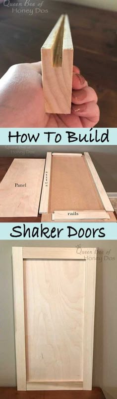 how to build a shaker door cabinet with the help of woodworking and glue