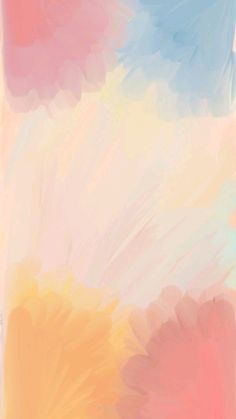 an abstract painting with pastel colors on it