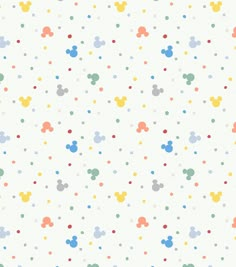 mickey mouse wallpaper with multicolored dots