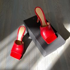 Brand New With Box. Never Been Worn. In Perfect Condition. In A Size 40.5 It Which Fits My 8.5/9 Us Feet. *Can’t Return And Just Trying To Get Back Close To What I Paid. Serious Inquiries Only Chic Mules With Red Sole, Chic Leather Heels With Red Sole, Chic Red Mules For Party, Chic Red Party Mules, Chic Mules With Red Sole And Open Heel, Chic Mules With Open Heel And Red Sole, Red Mules With Padded Heel For Party, Chic Open Heel Mules With Red Sole, Red Mules With Padded Heel For Evening