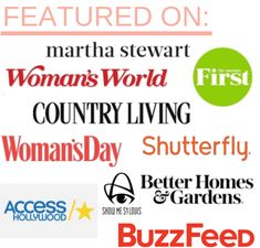 many different types of logos are shown in this graphic style, including the words women's world country living