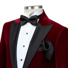 A touch of class, a hint of savings. The Red Velvet Tuxedo Jacket is now 10% off with complimentary shipping. Ideal for weddings, proms, and black-tie events. Red Velvet Tuxedo, Velvet Tuxedo Jacket, Velvet Tuxedo, Black Satin Fabric, Bespoke Suits, Black And White Tuxedo, Bespoke Suit, Fabric Construction, Mens Luxury Fashion