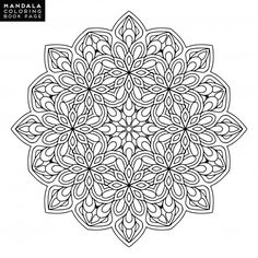 an intricate coloring book page for adults and children with black lines in the middle, on a white background