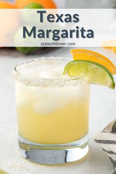 Texas Margarita Texas Margarita Recipe, Texas Margarita, Fresh Margarita Recipe, Orange Margarita Recipe, Lime Margarita Recipe, Fresh Margarita, Orange Juice Recipes, Best Margarita Recipe, Easy Margarita Recipe