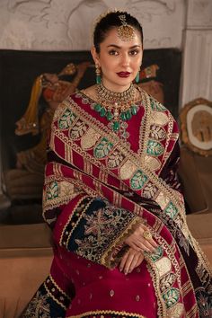 Pakistani Formal Dress Long Kameez, Velvet Dupatta, Party Wear Salwar Kameez, Pakistani Formal Dresses, Party Wear Salwar, Fine Embroidery, Velvet Sleeve, Velvet Shawl, Raw Silk Fabric