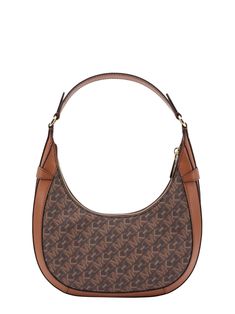 90.3% Pvc, 9.7% Polyester Trendy Monogram Canvas Shoulder Bag, Modern Michael Kors Bag With Leather Trim, Everyday Shoulder Bag In Signature Coated Canvas, Brown Evening Shoulder Bag In Signature Coated Canvas, Trendy Michael Kors Brown Shoulder Bag, Modern Michael Kors Shoulder Bag With Branded Hardware, Luxury Michael Kors Bags With Leather Trim, Trendy Brown Michael Kors Shoulder Bag, Modern Brown Michael Kors Shoulder Bag