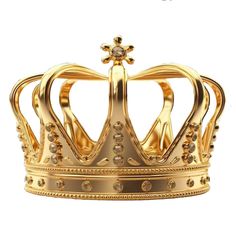 a gold crown with diamonds on it