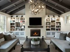 Escape 35 - Heat & Glo Gas Fireplace Insert - Leisure Time Inc. Home Renovation Loan, Modern Farmhouse Interior Design, Living Room Decor Rustic, Farmhouse Interior Design, Room Tips, Modern Farmhouse Living, Modern Farmhouse Living Room, Custom Built Homes, Farmhouse Interior