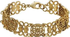 Elegant Antique Gold Brass Bracelet, Elegant Antique Gold Metal Bracelet, Elegant Antique Gold Metal Bracelets, Elegant Metal Chain Bracelet With Intricate Design, Elegant Brass Filigree Bracelets, Elegant Brass Bracelets With Filigree, Elegant Brass Bracelet With Filigree Detail, Elegant Brass Bracelets With Filigree Details, Elegant Gold Bracelet With Intricate Design In Brass