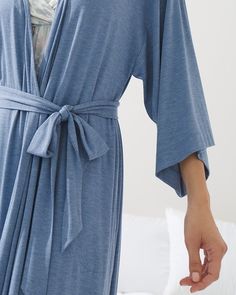 Wrap up your lounging in cool style. our Soma Intimates exclusive Cool Nights® kimono-sleeve robe has a relaxed shape with a tie-belt that's made for comfort and ease. It's designed with our soft Cool Nights® fabric that stays cool to the touch. It's soft, cool and completely comfortable every time you slip it on. Details Cool Nights® fabric is made with lightweight rayon fibers that stay cool to the touch and keep the fabric from sticking to your body. Removable belt. 3/4-length kimono-style sl Closet Store, Soma Intimates, The Vanishing, Kimono Style, Swim Skirt, One Piece Suit, Kimono Sleeve, Sleepwear Pajamas, Kimono Fashion