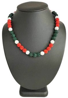 Wear what the Pros wear! Stretches over the head Choose Your Size: 18" / 20" / 22" / 24" Condition: Brand New Shipping: Free within US All in stock ready to ship to arrive in 4 - 5 days! Gift Rhinestone Beaded Necklaces, Gift Beaded Rhinestone Necklace With Round Beads, Crystal Beaded Necklaces With Large Round Beads, Crystal Beaded Necklaces With Rhinestones, Crystal Beaded Necklace With Rhinestones, Baseball Necklace, Beaded Bead, Green Crystal, Disco Ball