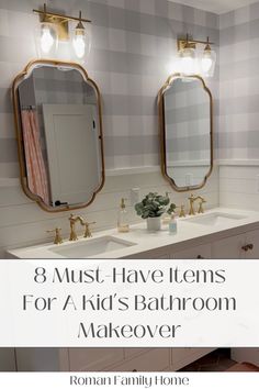 Discover 8 must-have items for a stylish kid’s bathroom makeover with my latest shop my home LTK link. From a modern bathroom wall mirror to contemporary bathroom faucets, these chic bathroom décor ideas will ensure that your children have a bathroom they love and that you are proud to show off. Click the link to shop my modern kid’s bathroom design today! Kids Bathroom Ideas Girl, Teen Bathroom, Contemporary Bathroom Faucets, Kids Bathroom Makeover, Kids Bathroom Design, Girl Bathroom, Chic Bathroom Decor, Kids Bathroom Ideas, Girl Bathrooms