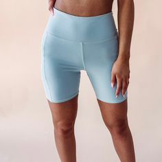 - 88% Polymade, 12% Elastane - True to size - Model is pictured in a size small Take your workout look to the next level in our Selena Biker Shorts. These comfy, supportive shorts are perfect for any athletic activity - they'll keep you feeling confident and looking cool while you're pushing your body to the limit. Plus, they come in a sleek blue hue, so you can wear 'em with style!