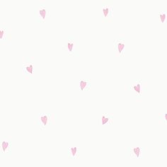 pink hearts on a white background for valentine's day or baby shower wallpaper