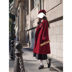 A formal long wool coat reminiscent of the daughter of a famous family.
 It exudes an elegant and dignified atmosphere, and the fluffy puff sleeves create a feminine and supple atmosphere.
 An elegant item that will make you look forward to cold days.





 <Color>



 wine-red

 off white






 <Item>



 coat

 Scarf








 <Size>



 coat



 S size



 Length: 96cm

 Shoulder width: 41cm

 Bust: 99cm

 Sleeve length: 70cm




 L size



 Length: 99cm

 Shoulder width: 42.5cm

 Bust: 1 Elegant Oversized Wool Coat, Oversized Elegant Wool Coat For Formal Occasions, Elegant Oversized Wool Coat For Formal Occasions, Elegant Formal Oversized Wool Coat, Elegant Oversized Long Wool Coat, Long Sweater Coat For Formal Fall Occasions, Elegant Long Solid Color Sweater Coat, Elegant Long Sweater Coat, Elegant Long Sweater Coat For Formal Occasions