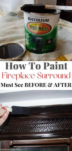 how to paint fireplace surround must see before and after with instructions for painting the mantle