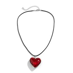 PRICES MAY VARY. ❤️PREMIUM MATERIAL - The chunky puffy heart choker pendant necklace is made of eco-friendly glass crystal. Non-irritating to the skin, you can wear it with confidence and it will go perfectly with your dress 💎SIZE & FEATURES - This chunky heart choker necklace is actually very lightweight, the big red heart charm was 1.69'', the chain was 17.7in+2in, and the necklace was only 1oz 💖PERFECT APPLICATION - This cute Goth heart necklace is perfect for everyday dressing up or import Red Heart Pendant, Puffy Heart Necklace, Peach Necklace, Red Heart Necklace, Heart Choker Necklace, Y2k Necklace, Heart Necklaces, Indie Style, Y2k Jewelry