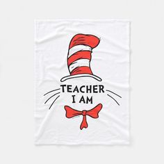 Check out this awesome Cat in the Hat, 'Teacher I am' shirt from Dr. Seuss! Cat In The Hat Shirt, I Am Shirt, Dr Seuss Theme, Family Tshirt, The Cat In The Hat, Brother Shirts, Cat In The Hat, Birthday Svg, Teacher Name