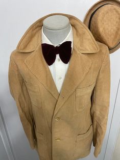 1940s Rare Norfolk Corduroy Jacket / Four Sporting Pocket Motorcycle / Mens 40s Vintage Belted Pleated Back / Size 40 / Medium / M - Etsy Classic Leather Jacket With Notch Lapel And Pockets, Classic Leather Jacket With Notch Lapel, Classic Leather Jacket For Business With Patch Pockets, Classic Leather Jacket With Pockets, Classic Brown Outerwear With Suit Collar, Classic Brown Sport Coat With Pockets, Brown Sport Coat With Suit Collar And Pockets, Brown Sport Coat With Collared Pockets, Classic Leather Jacket With Patch Pockets