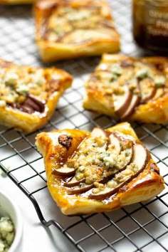 small pastries cooling on a wire rack