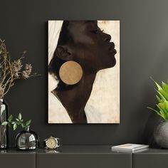 Afro Painting Black Art, Woman Digital Art, African Portraits Art, African Women Art, Celebrate Diversity, African American Culture, Portraits Art, Model Art, Online Wall Art