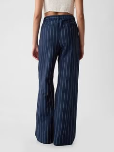 365 High Rise Linen-Cotton Trousers | Gap Printed Linen Pants, Cotton Linen Trousers, Cotton Trousers, Swimwear Dress, Petite Jeans, Gap Jeans, Black Wrap Dress, Printed Linen, Dream Clothes