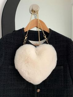 BagForLove - Heart-shaped Fuzzy Chain Bag: Stylish Novelty Accessory for Fashion Enthusiasts Product Description Color Beige Type Novelty Bag Bag Size Small Style Casual Strap Type Chain Pattern Type Plain Closure Type Zipper Composition 100% Polyester Material Fabric Size Chart INCH CM Strap Length Bag Length Bag Width Bag Height 40.6 inch 9.1 inch 1.2 inch 7.9 inch Strap Length Bag Length Bag Width Bag Height 103 cm 23 cm 3 cm 20 cm Details Pictures Similar Products h2 { text-align: center; } /* æ¢è¡ */ li{ white-space: normal; word-break: break-all; word-wrap: break-word; } .red-box { width: 100%; display: flex; flex-direction: row; flex-wrap: wrap; justify-content: center; } .red-box > div { width: 190px; height: 250px; margin: 10px; } .red-box > div > a > img { width: 190px; height: White Heart-shaped Shoulder Bag For Valentine's Day, Heart-shaped Bags For Valentine's Day, Chic Heart-shaped Shoulder Bag For Valentine's Day, Valentine's Day Heart-shaped Shoulder Bag, Heart-shaped Shoulder Bag With Heart Print, Heart-shaped Valentine's Day Gift Bag, Heart Shaped Bag, Chain Pattern, Red Baby