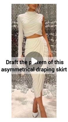 Draping Skirt Pattern, Draping Skirt, Teaching Patterns, Pattern Making Tutorial, Pattern Drafting Tutorials, Bridal Party Gowns