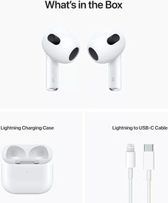 an advertisement for the new airpods, with instructions on how to use it and what they