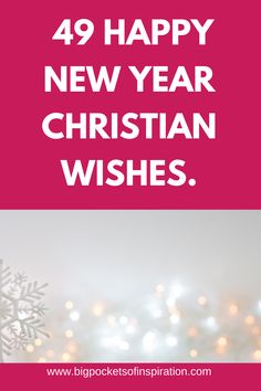 the words, happy new year christian wishes