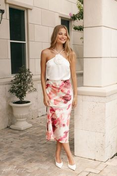 Level up your maxi skirt styling this season 💖 Add the Benton Maxi Skirt to your summer fits. This silky maxi skirt can pair perfectly with your white summer crops. Tap to shop! Versatile Midi Maxi Skirt For Spring, Versatile Midi Skirt For Spring, Elegant Relaxed Maxi Skirt For Brunch, Elegant Maxi Skirt With Elastic Waistband For Vacation, Chic Summer Maxi Skirt With Elastic Waistband, Elegant Summer Maxi Skirt With Elastic Waistband, Chic Flowy Lined Maxi Skirt, Elegant Summer Maxi Skirt For Brunch, Feminine Wide Leg Maxi Skirt For Summer