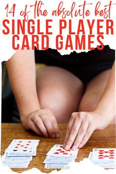 solitaire games Games To Play By Yourself, Solo Card Games, Card Games For One, Single Player Card Games, Best Card Games, Fun Games To Play