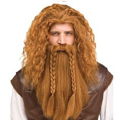 Category:Synthetic Wig; Gender:Men's; Wig Type:Cosplay Wig; Occasion:Daily Wear,Party / Evening,Party,Birthday,Cosplay Costumes; Age Group:Adults; Color Shade:Brown; Hair Material:Synthetic Hair; Cap Construction:Machine Made; Texture:Curly; Length:Long; Features:Fluffy,Party,Comfortable,Fashion,Soft; Heat Resistant:Yes; Listing Date:08/08/2023; Cap Circumference:; Front to Back:; Nape of Neck:; Side to Side Across Forehead:; Side to Side Over Top:; Temple to Temple Across Back:; Hairstyle:Asymm Viking Wig, Celtic Clothes, Beard Halloween Costumes, Long Mustache, Men's Beard Styles, Wigs Ideas, Brown Pixie Cut, Ginger Blonde, Beard Costume