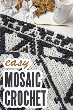 mosaic crochet Mosaic Overlay Crochet, Easy Mosaic, Overlay Mosaic Crochet, Overlay Crochet, Crochet Stitch Tutorial