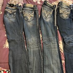 11 Pairs Of Jeans. All Great Condition. Worn Once Or Brand New. Style- Effie, Bootcut, Hudson Signature Bootcut, Missme Signature Boot. $65 Each Or $650 For All Jack David Jeans, Vintage Bootcut Jeans Outfit, Mexican Flare Jeans, Cute Bootcut Jeans, Cute Jeans Aesthetic, Y2k Bootcut Jeans, Rock Revival Jeans Outfit, Mexican Jeans, 2000 Jeans