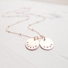 Personalized Rose Gold Necklace Rose Gold Name Necklace Pink Everyday Rose Gold Sterling Silver Necklace, 14k Rose Gold Round Necklace, Cheap Personalized Rose Gold Necklace, Dainty Rose Gold Necklace For Mom, Rose Gold Round Necklace Gift For Mom, Delicate Rose Gold Necklace Gift For Mom, Nickel Free Rose Gold Sterling Silver Necklace, Rose Gold Sterling Silver Necklace For Mom, Rose Gold Necklace With Delicate Chain For Mom