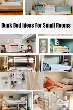 bunk bed ideas for small rooms that are easy to make and use in the bedroom