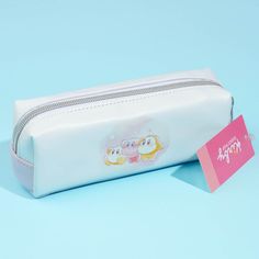 Use this cute pencil case to bring your pens, markers, highlighters, and other things for school. It showcases prints of Kirby and Waddle Dee playing around together! This zippered pencil case is what you need to keep your writing tools organized. Made from synthetic leather White Portable Pencil Case For Back To School, White Portable Pencil Case For School, Portable White Pencil Case For School, White Portable School Pencil Case, Cute White Pencil Case For Study, Back To School White Pencil Case With Pen Holders, Portable White Pencil Case Pouch, Trendy White Pencil Case With Pen Holders, White Stationery Zipper Pouch For Study