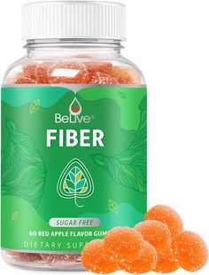 Fiber Gummies with Sugar-Free Prebiotic & High Strength Inulin - Fiber Supplement, Weight Control, Digestive Support for Kids & Adults - Apple Flavor (60 Ct) (1 Pack)

£13.58 Sugar Free Gummies, Fiber Gummies, Superfood Supplements, Chicory Root, Fiber Supplements, Vegan Sugar, Carbohydrate Diet, Weight Control, Dietary Fiber